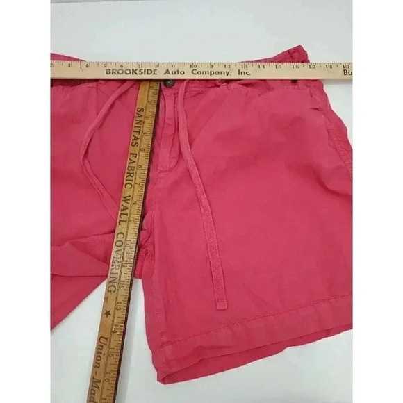 LRL Lauren Jeans Co. Ralph Lauren Red Cotton Flat Front Shorts Women's Size 14 - Picture 5 of 7